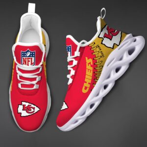 Custom Name Kansas City Chiefs Max Soul Shoes