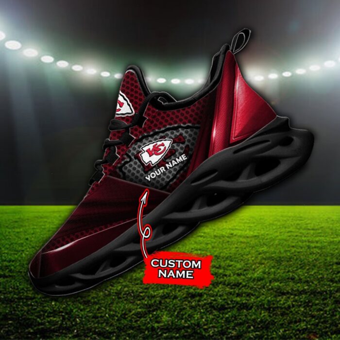 Custom Name Kansas City Chiefs Personalized Max Soul Shoes