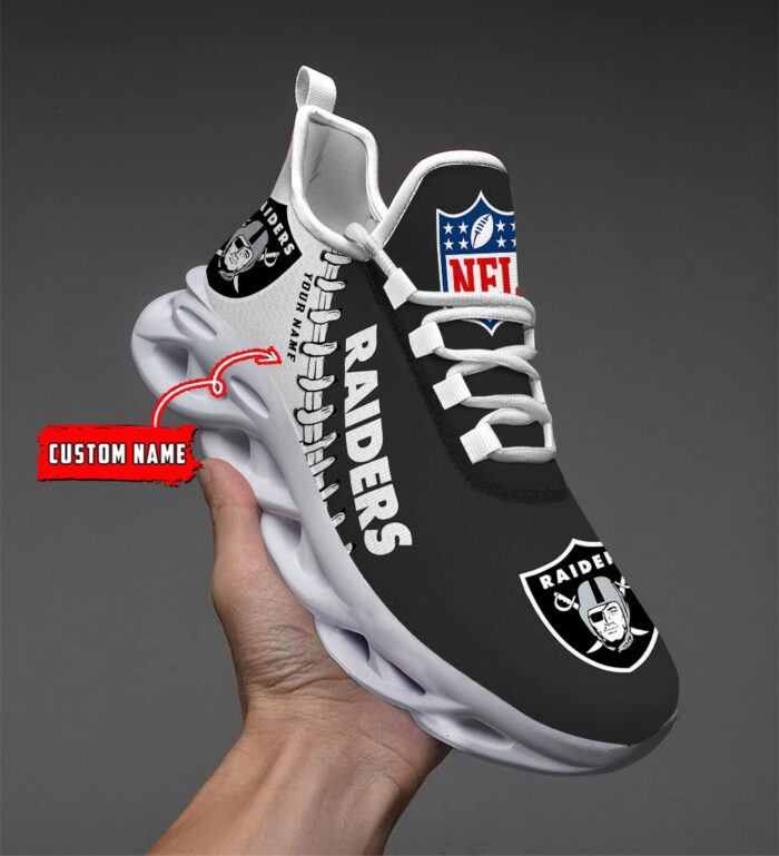 Custom Name Las Vegas Raiders Max Soul Shoes