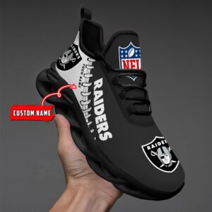 Custom Name Las Vegas Raiders Max Soul Shoes