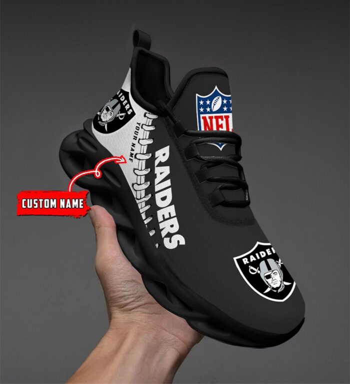 Custom Name Las Vegas Raiders Max Soul Shoes