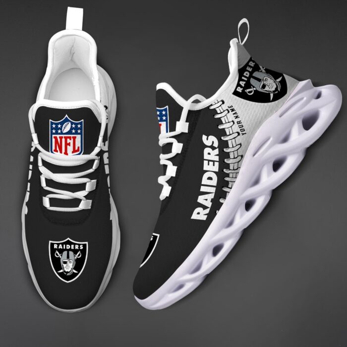 Custom Name Las Vegas Raiders Max Soul Shoes