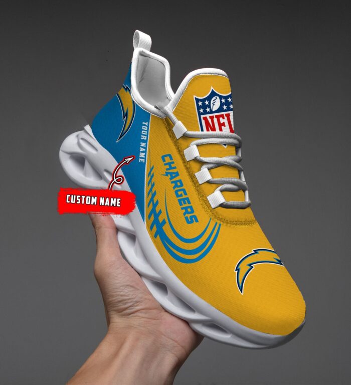 Custom Name Los Angeles Chargers Personalized Max Soul Shoes 81