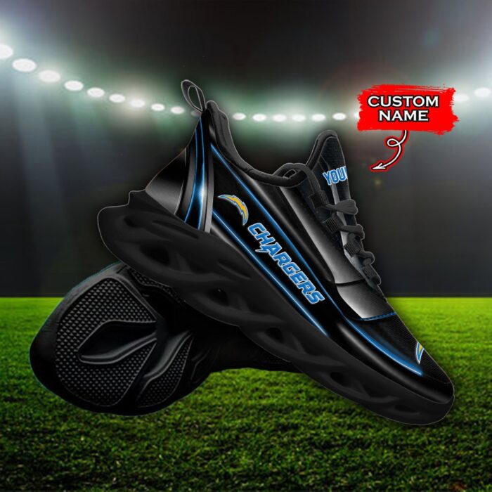 Custom Name Los Angeles Chargers Personalized Max Soul Shoes 95