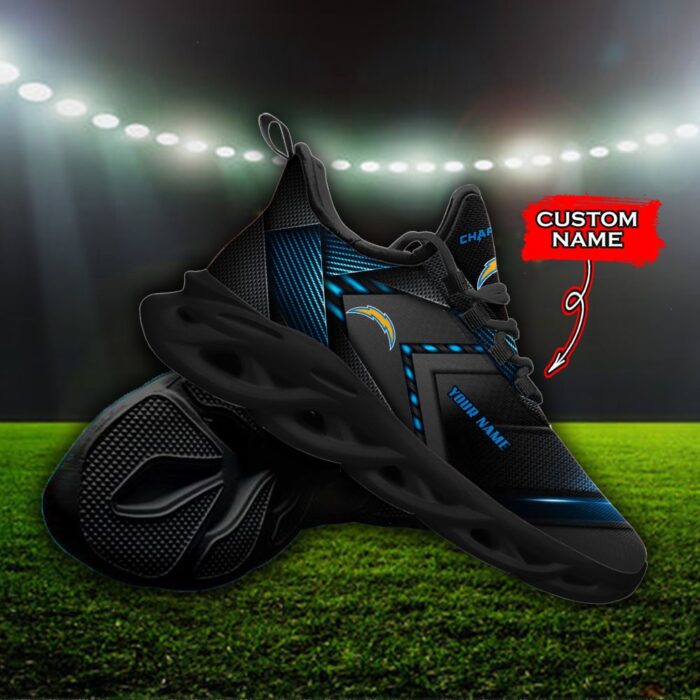 Custom Name Los Angeles Chargers Personalized Max Soul Shoes Fan Gift