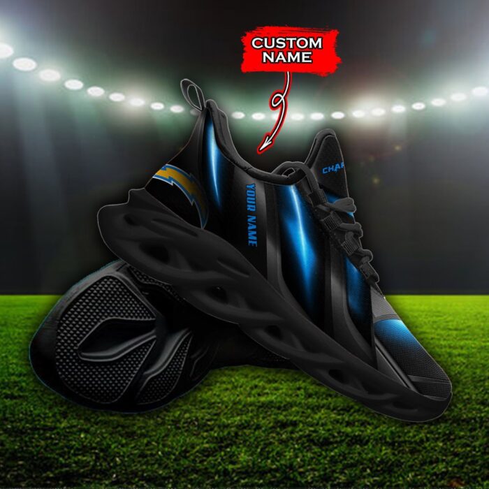 Custom Name Los Angeles Chargers Personalized Max Soul Shoes Ver 1