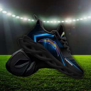 Custom Name Los Angeles Chargers Personalized Max Soul Shoes Ver 2