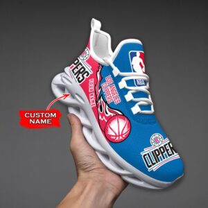 Custom Name Los Angeles Clippers Personalized Max Soul Shoes 100 M12