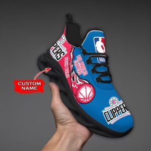 Custom Name Los Angeles Clippers Personalized Max Soul Shoes 100 M12