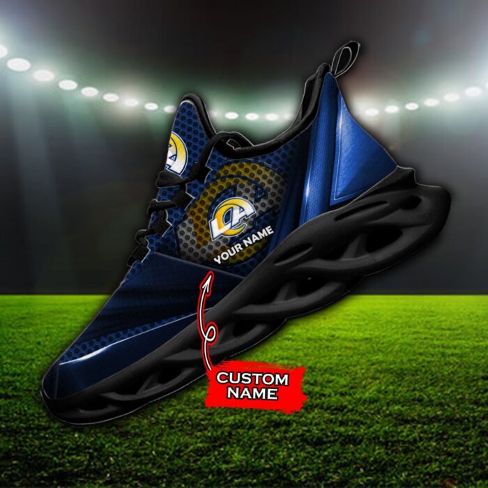 Custom Name Los Angeles Rams Personalized Max Soul Shoes