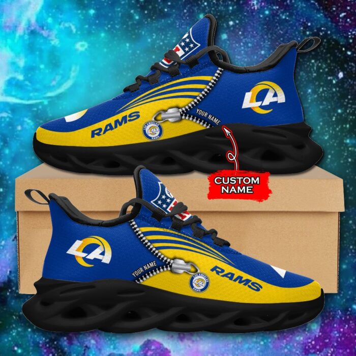 Custom Name Los Angeles Rams Personalized Max Soul Shoes 75