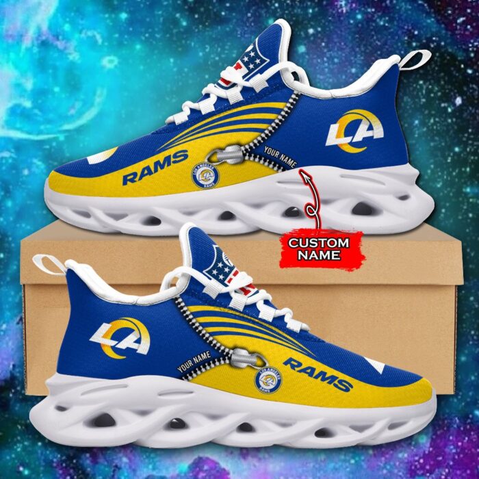 Custom Name Los Angeles Rams Personalized Max Soul Shoes 75