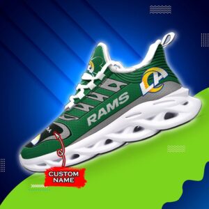 Custom Name Los Angeles Rams Personalized Max Soul Shoes 76