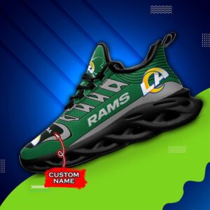 Custom Name Los Angeles Rams Personalized Max Soul Shoes 76