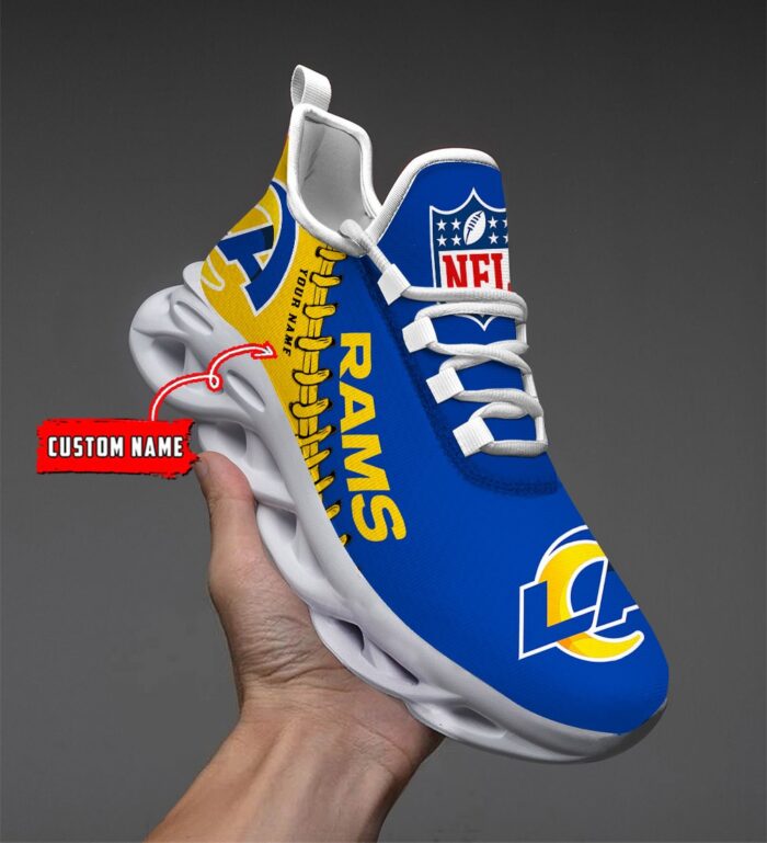 Custom Name Los Angeles Rams Personalized Max Soul Shoes 85