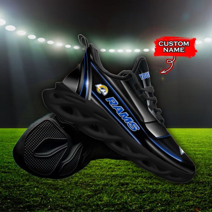 Custom Name Los Angeles Rams Personalized Max Soul Shoes 95