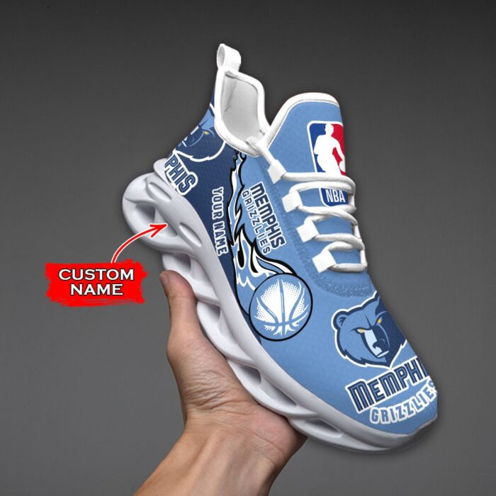 Custom Name Memphis Grizzlies Personalized Max Soul Shoes 100 M12