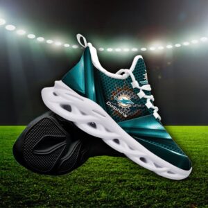 Custom Name Miami Dolphins Personalized Max Soul Shoes