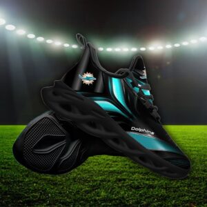 Custom Name Miami Dolphins Personalized Max Soul Shoes 84