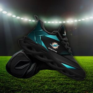 Custom Name Miami Dolphins Personalized Max Soul Shoes 87