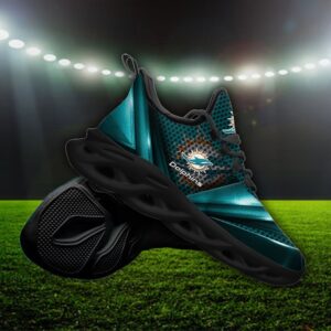 Custom Name Miami Dolphins Personalized Max Soul Shoes 89