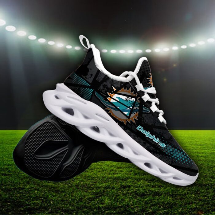 Custom Name Miami Dolphins Personalized Max Soul Shoes 92