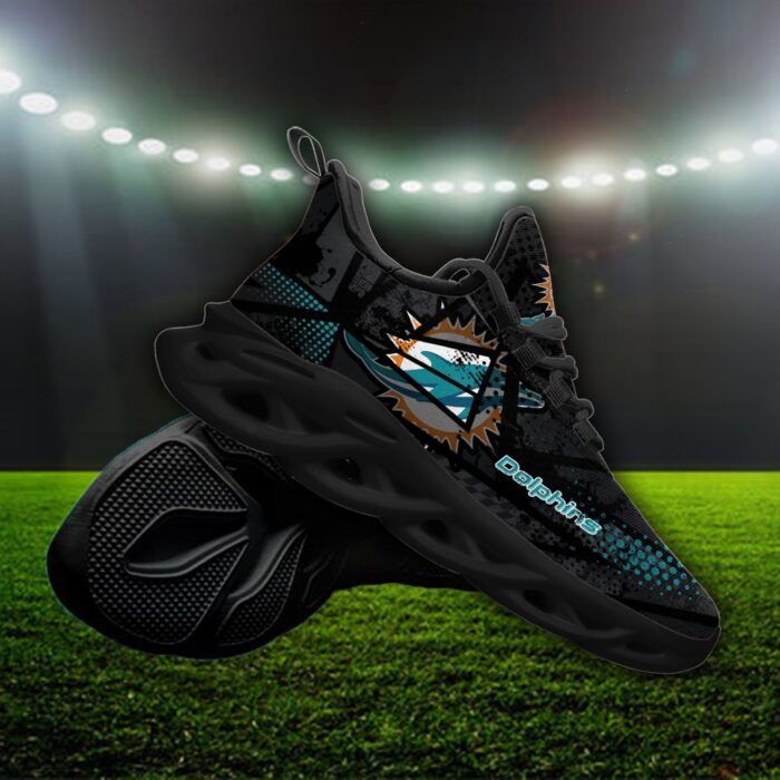 Custom Name Miami Dolphins Personalized Max Soul Shoes 92