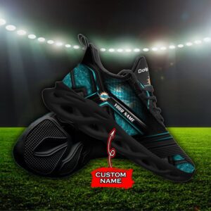 Custom Name Miami Dolphins Personalized Max Soul Shoes 93