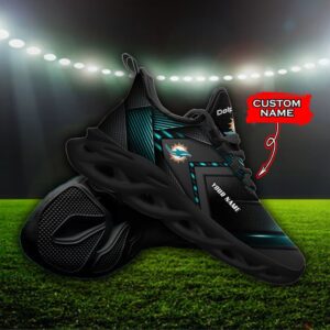 Custom Name Miami Dolphins Personalized Max Soul Shoes Fan Gift