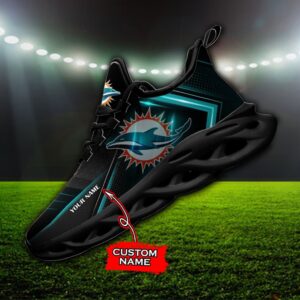 Custom Name Miami Dolphins Personalized Max Soul Shoes Ver 2