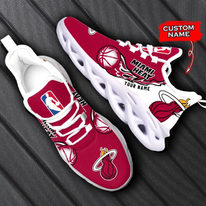 Custom Name Miami Heat Personalized Max Soul Shoes 100 M12