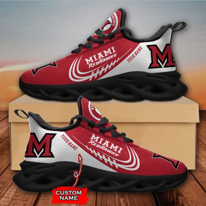 Custom Name Miami RedHawks Personalized Max Soul Shoes 05