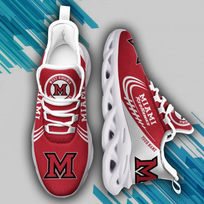 Custom Name Miami RedHawks Personalized Max Soul Shoes 05