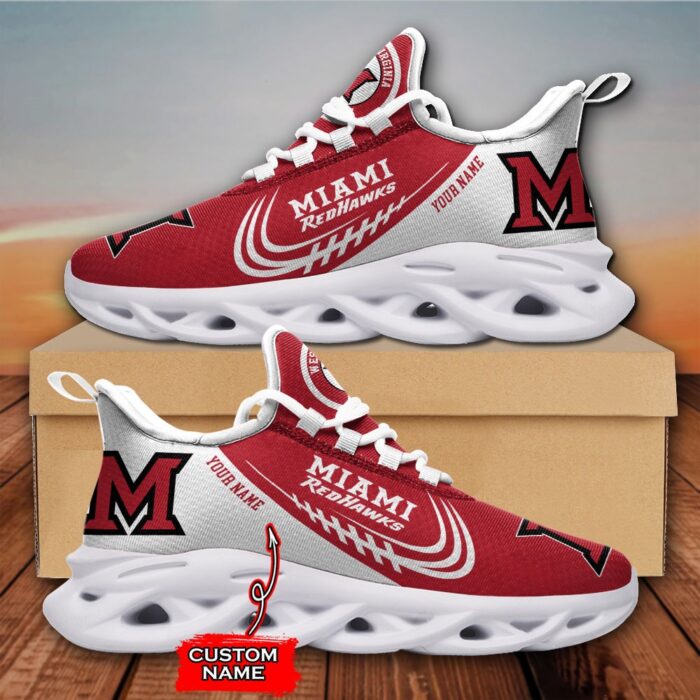 Custom Name Miami RedHawks Personalized Max Soul Shoes 05