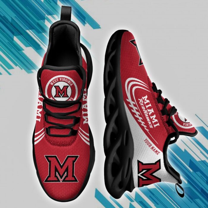 Custom Name Miami RedHawks Personalized Max Soul Shoes 05