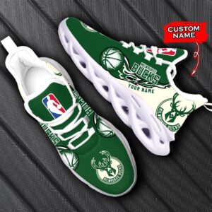 Custom Name Milwaukee Bucks Personalized Max Soul Shoes 100 M12