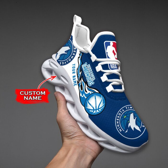 Custom Name Minnesota Timberwolves Personalized Max Soul Shoes 100 M12