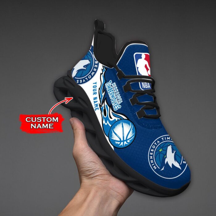 Custom Name Minnesota Timberwolves Personalized Max Soul Shoes 100 M12