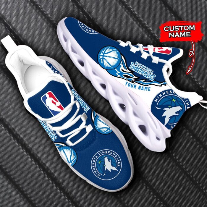 Custom Name Minnesota Timberwolves Personalized Max Soul Shoes 100 M12