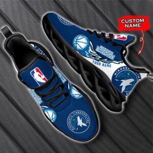 Custom Name Minnesota Timberwolves Personalized Max Soul Shoes 100 M12