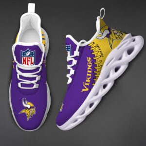 Custom Name Minnesota Vikings Max Soul Shoes