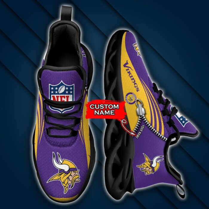 Custom Name Minnesota Vikings Personalized Max Soul Shoes 75