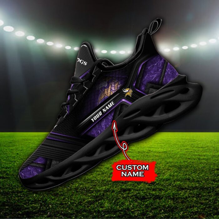 Custom Name Minnesota Vikings Personalized Max Soul Shoes 93