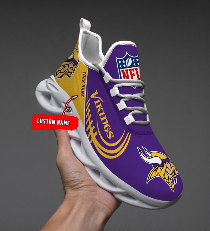 Custom Name Minnesota Vikings Personalized Max Soul Shoes for Fan