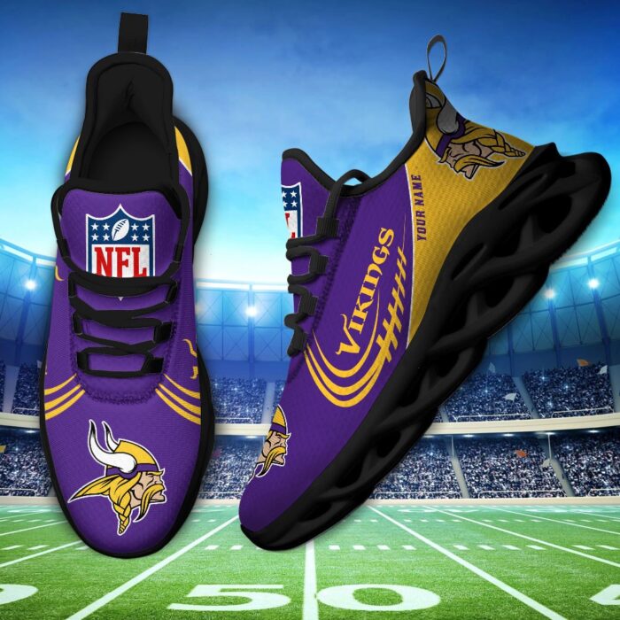 Custom Name Minnesota Vikings Personalized Max Soul Shoes for Fan