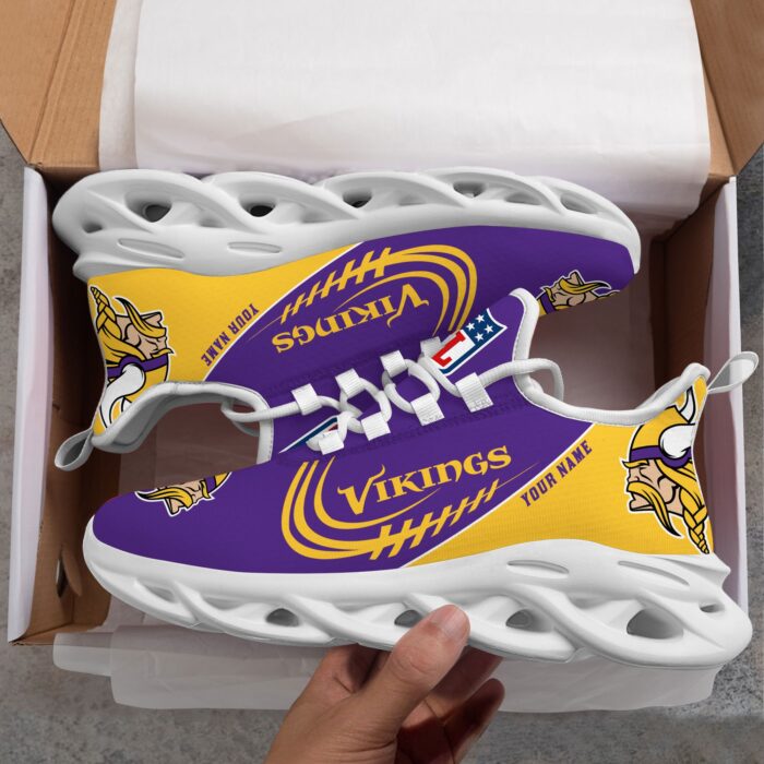 Custom Name Minnesota Vikings Personalized Max Soul Shoes for Fan