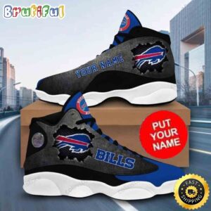 Custom Name NFL Buffalo Bills Special Air Jordan 13 Shoes Printed Logo JD 13