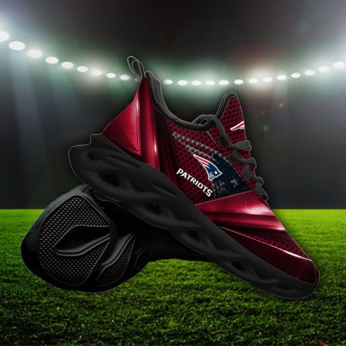 Custom Name New England Patriots Personalized Max Soul Shoes