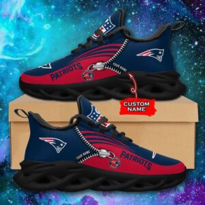 Custom Name New England Patriots Personalized Max Soul Shoes 75