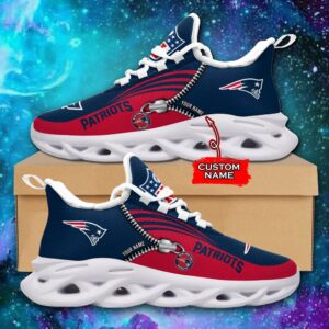 Custom Name New England Patriots Personalized Max Soul Shoes 75